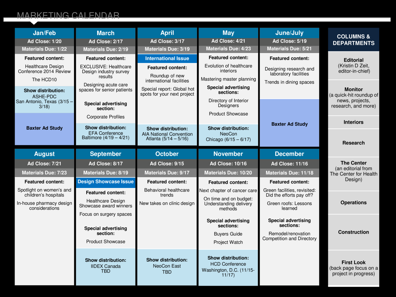 Content marketing calendar templates