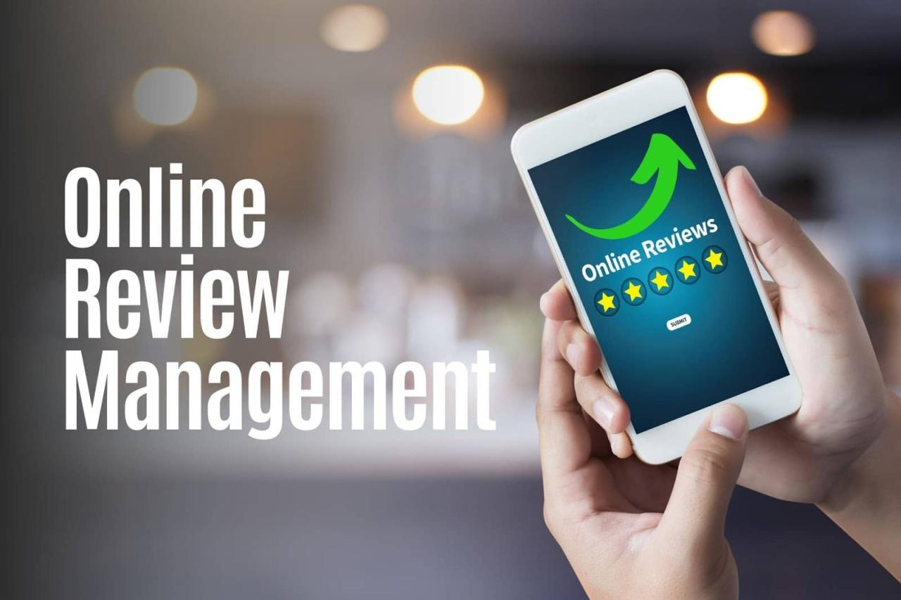 Online review management services