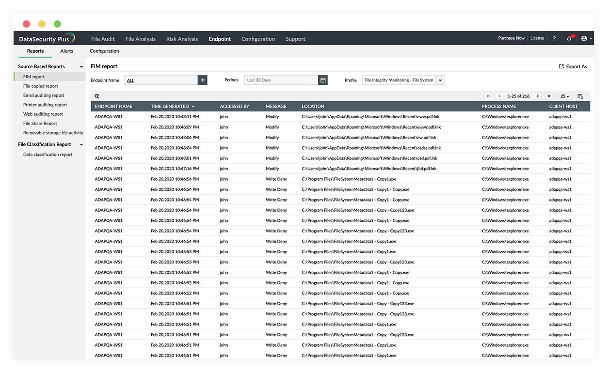 Data loss prevention software