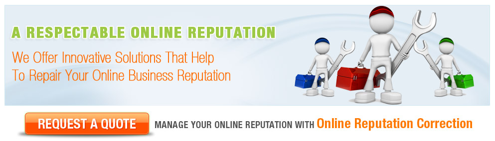 Online reputation repair services